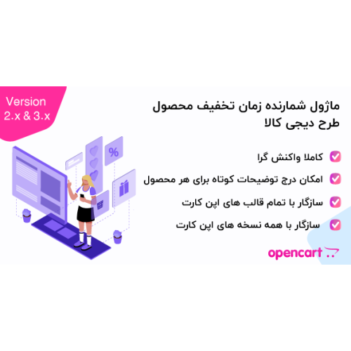  ماژول شمارنده زمان  تخفیف محصول طرح دیجی کالا برای اپن کارت   اپن کارت  2و 3 